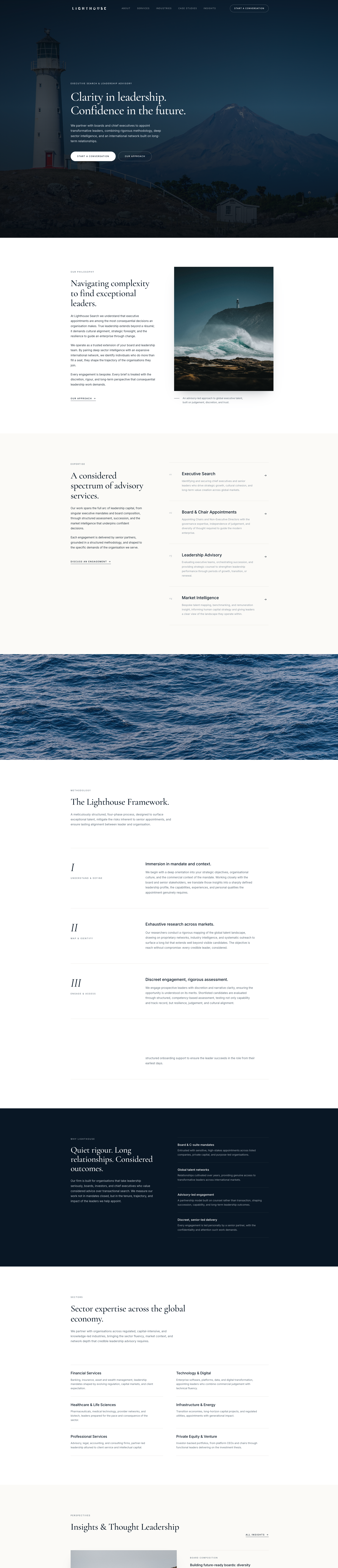 Premium professional services website preview