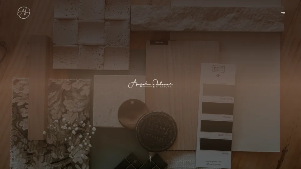 Angela Palmer Interiors website by MOGGED
