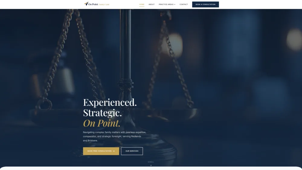 On Point Family Law website by MOGGED